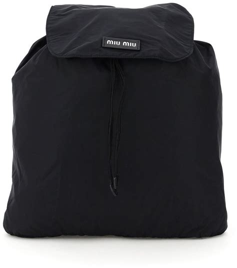 miu miu packable nylon backpack|miu michael's bags.